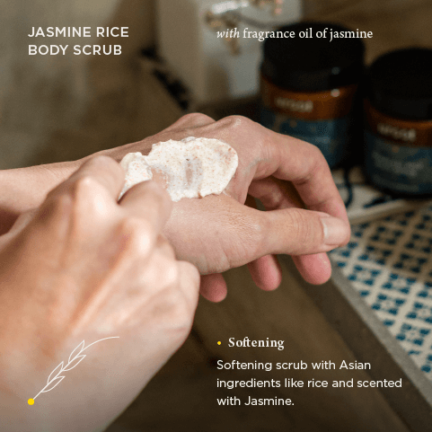 Jasmine Rice Natural Body Scrub ingredients and benefits