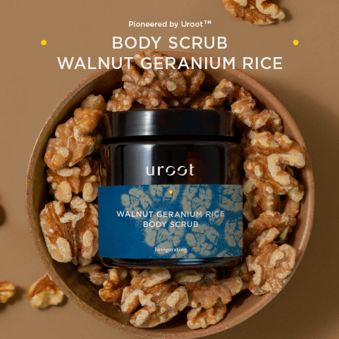 Walnut Geranium Rice Natural Body Scrub